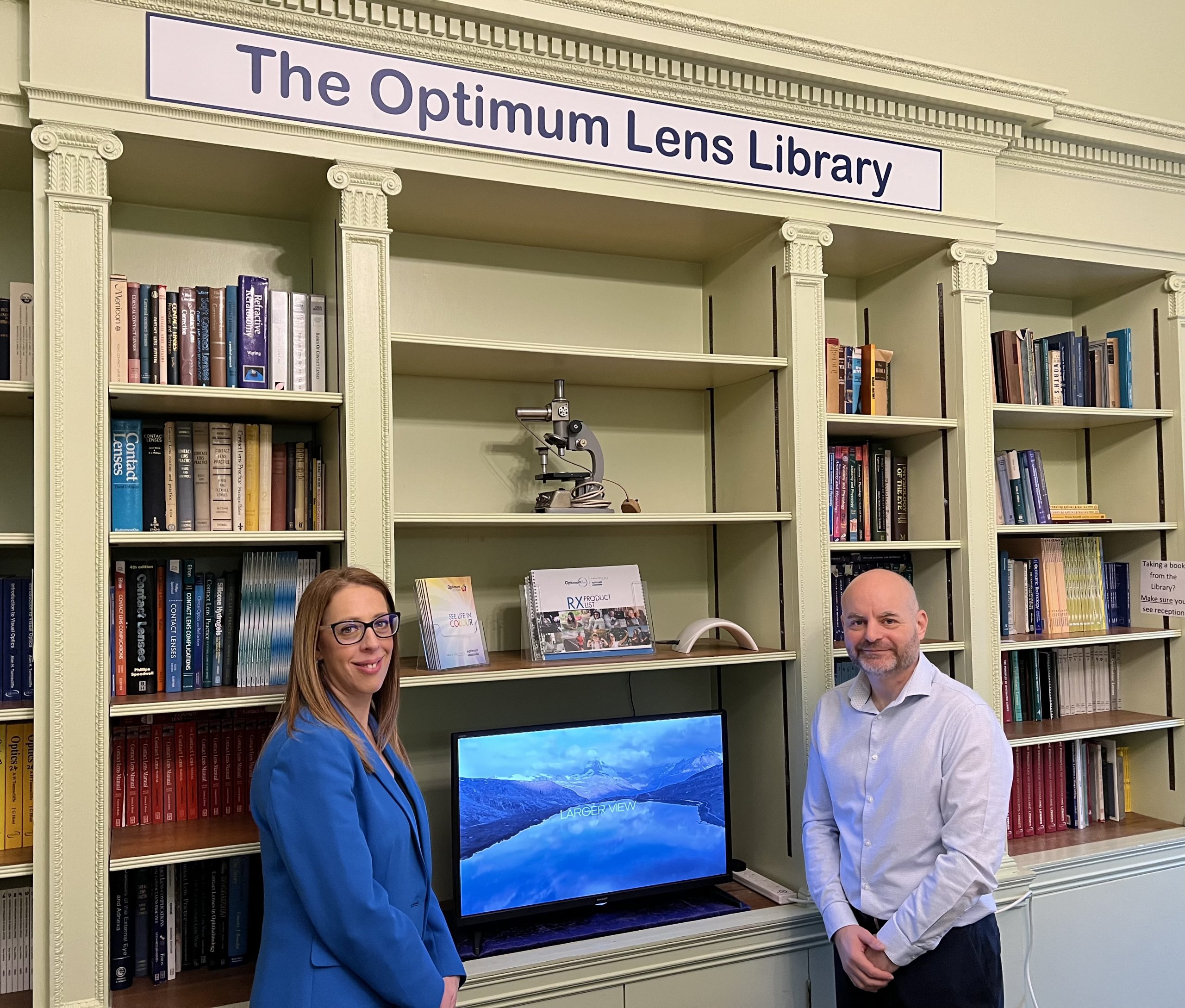 Optimum Rx Lens Specialists open library at ABDO College